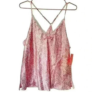Oscar De La Renta Pink Animal Print Tank
